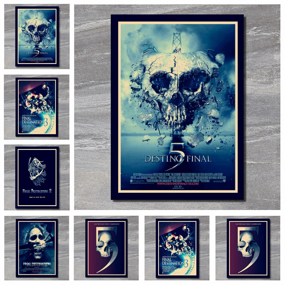 

Final Destination Home Furnishing decoration Kraft Movie Poster Drawing core Wall stickers