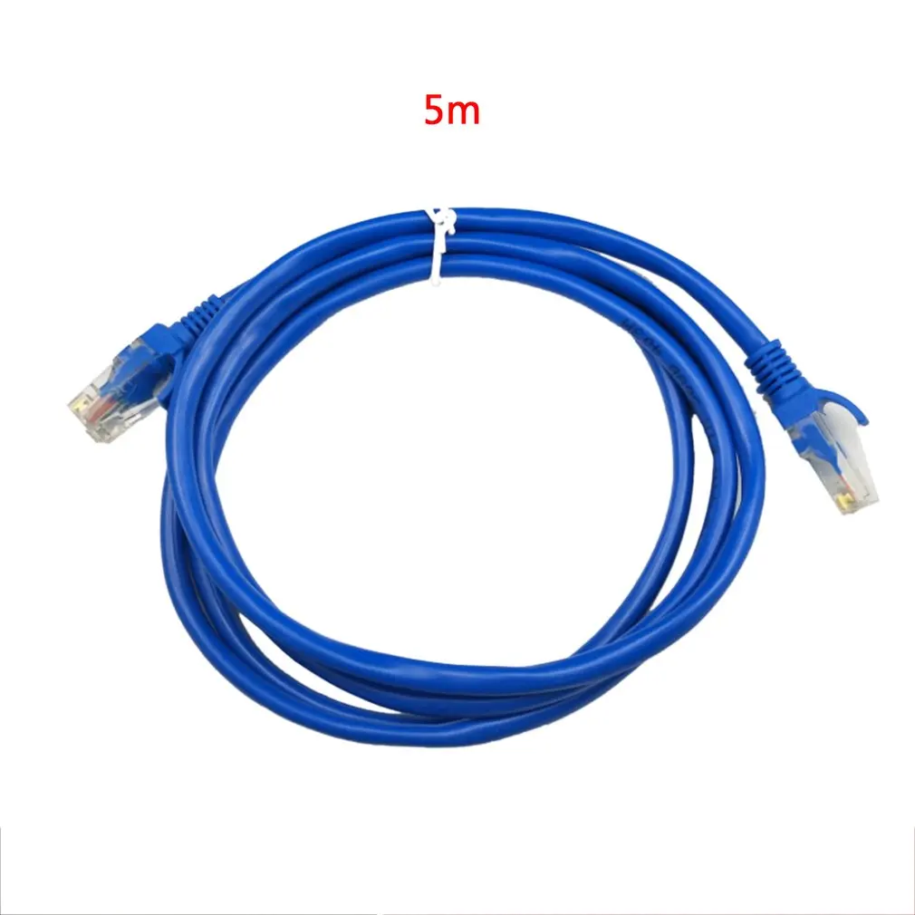 

Ethernet-кабель RJ45, синий сетевой кабель, 100 футов, 5/10/15/20/25/30/50 м, CAT5 CAT5E, стандартный кабель подключения к Интернету