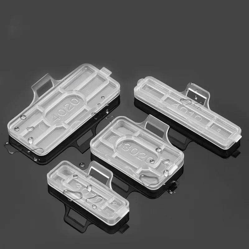 

50pcs/lot Transparent Cable Sign Case Nylon Waterproof Label Display Identification Box For Cable Wire Tie Name Marker Tag Tool