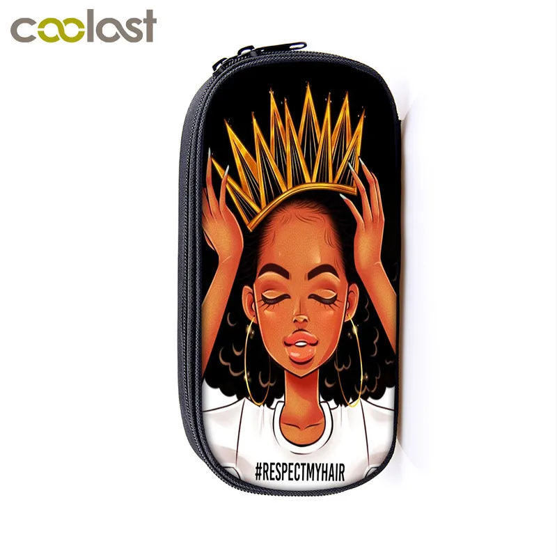 Африканские коричневые женские косметические шкатулки пенал для девочек