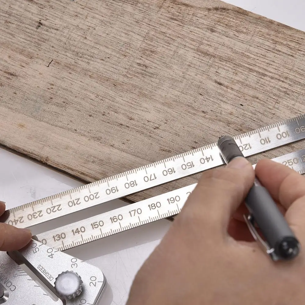 

Ruler Protractor Carpenter Tools Try Square Carpenter Woodworking Triangle Ruler Steel Angle Ruler Revolutionary Carpentry Tool