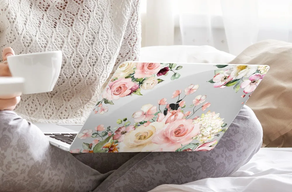 Жесткий чехол с цветочным рисунком и кристаллами для MacBook Air 11 12/air 13 A1932 retina 13 pro 13,3 15 16 touch bar A2141 чехол с цветами для ноутбука