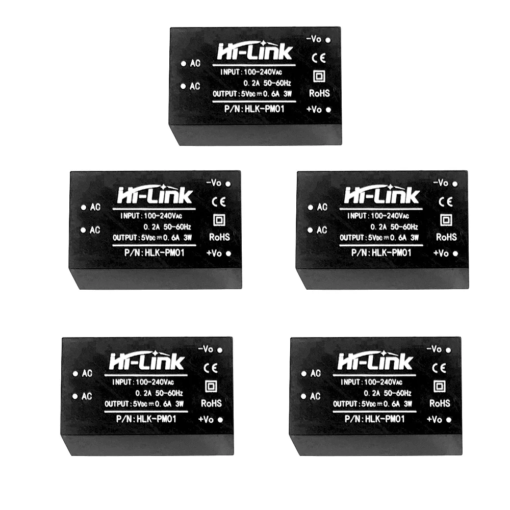 

10pcs/lot Mini Power Supply Module HLK-PM01 HLK-PM03 HLK-PM12 AC-DC 220V To 5V Intelligent Household Switch Power Supply Module