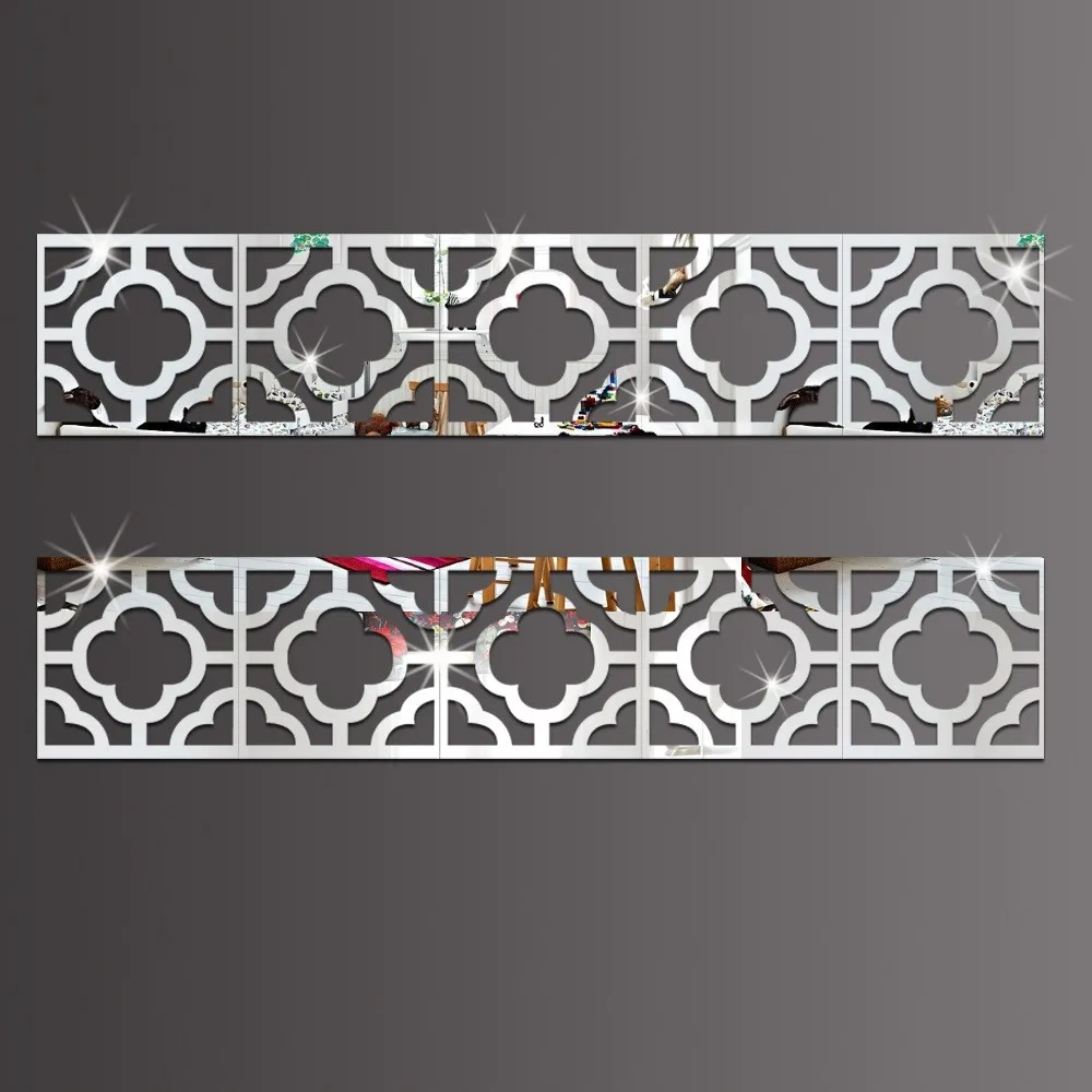 3D Декоративные наклейки для зеркала утонченный плинтус номер до потолочная