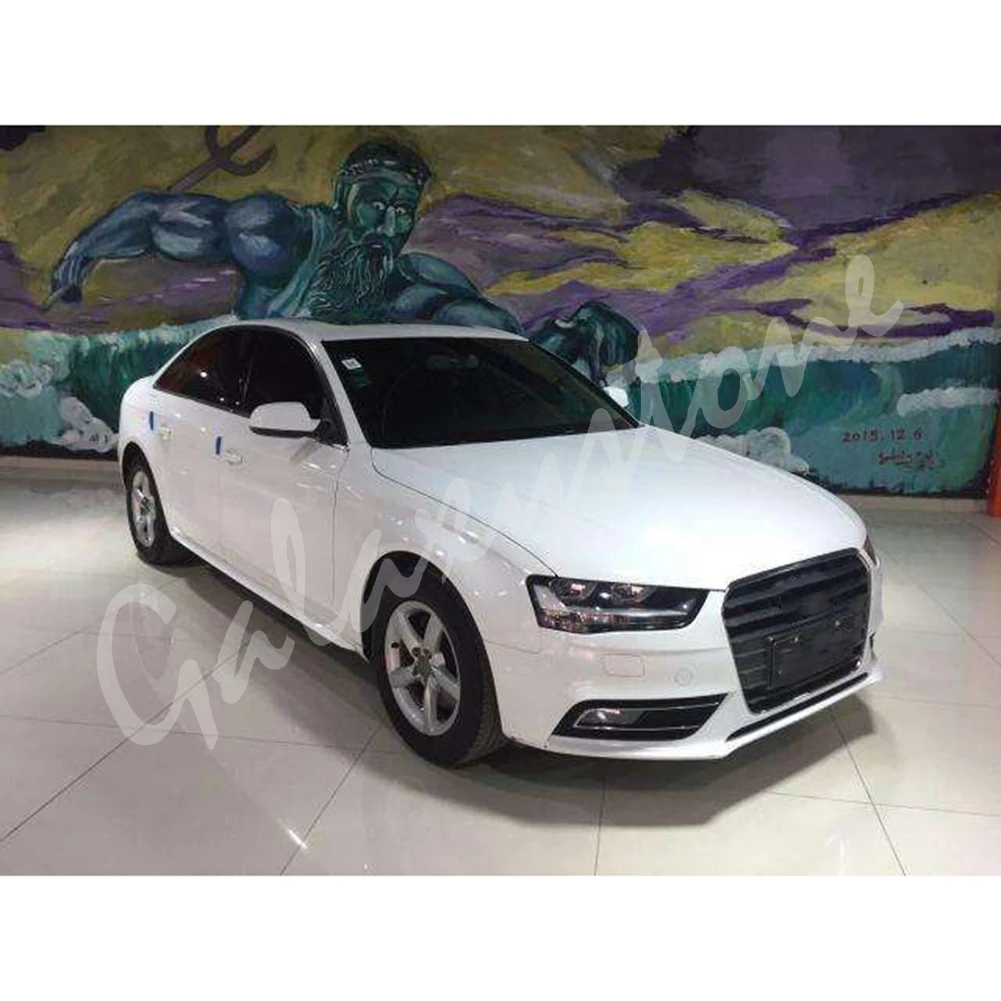 Передний бампер противотуманная светильник РА фара сетчатая Рамка для Audi A4L B9 2013