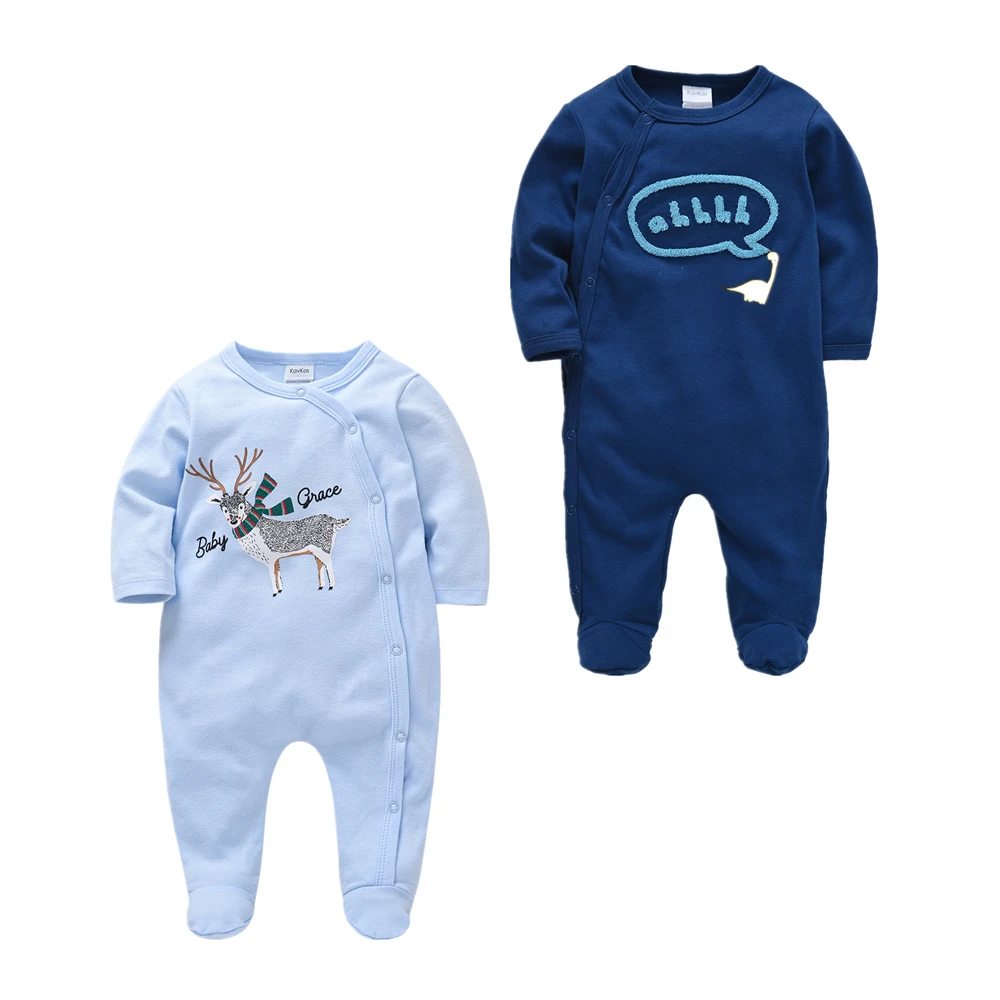 Детская Пижама с принтом динозавра roupas de bebe fille Хлопковая дышащая мягкая Одежда