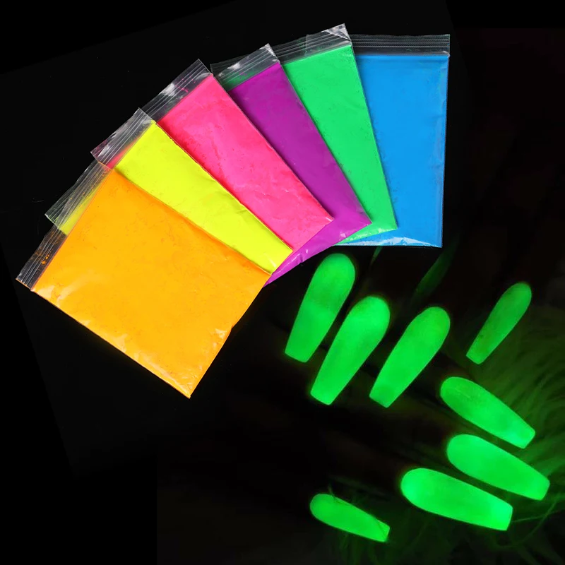 10 г светящийся порошок оптом светится в темноте долговечная светящаяся пудра для