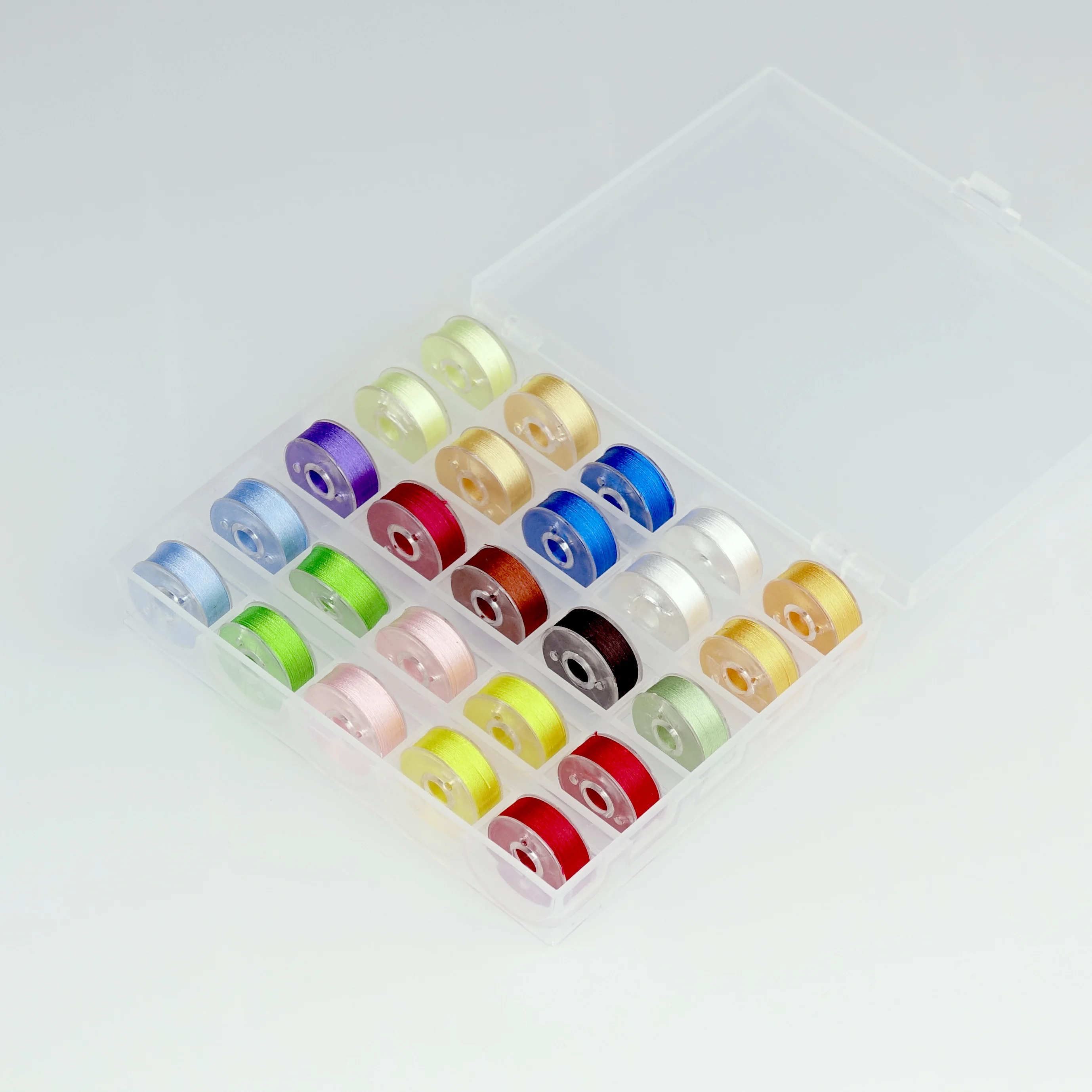 Simthread тип L (SA155) вышивка предварительно намотанные шпульки с нитью 75D/2 15 различных