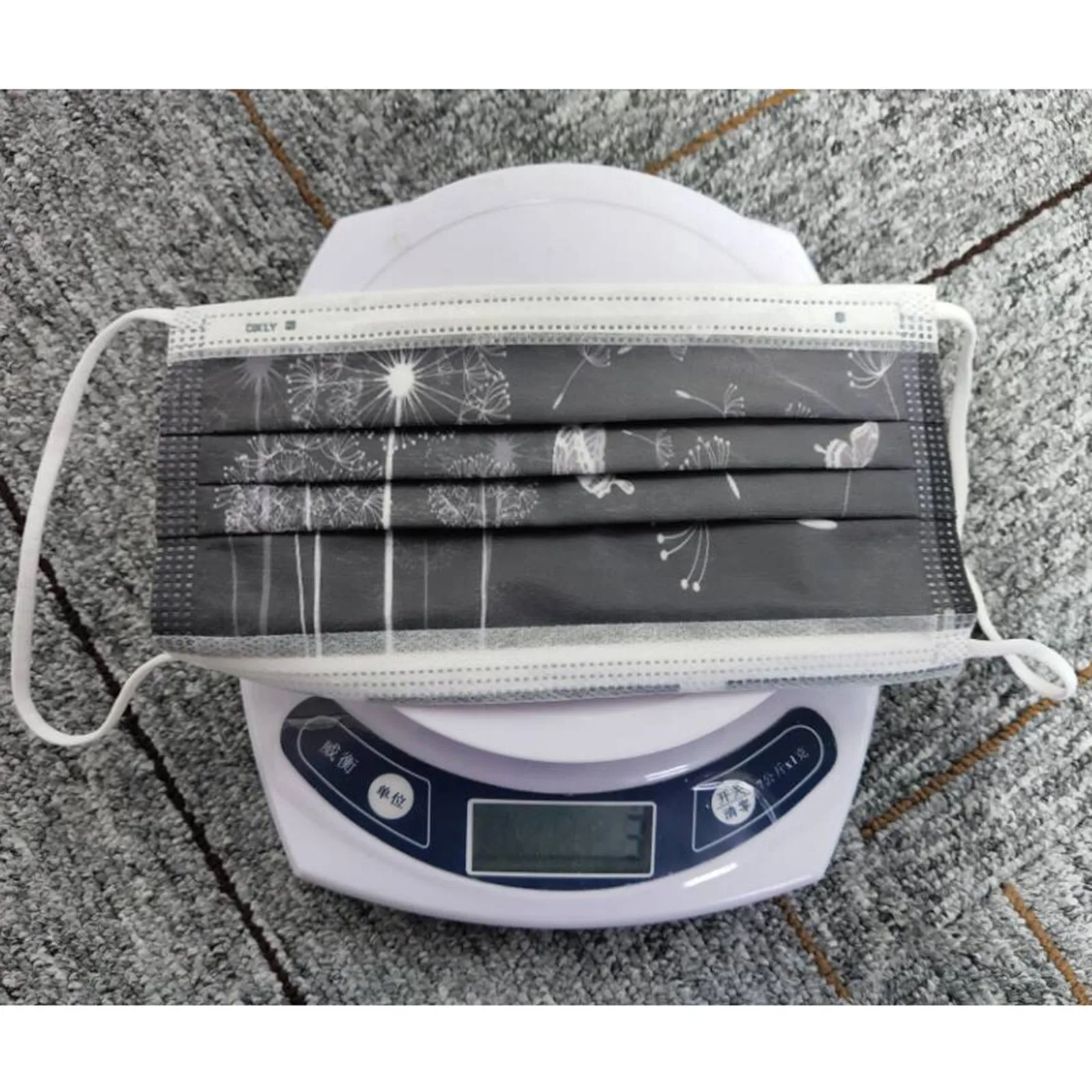 

Mascarillas Black Face Mask For Women Mouth Caps Disposable Dandelion Print Facial Masks Adult Mouth Mask 50-100pcs Masque