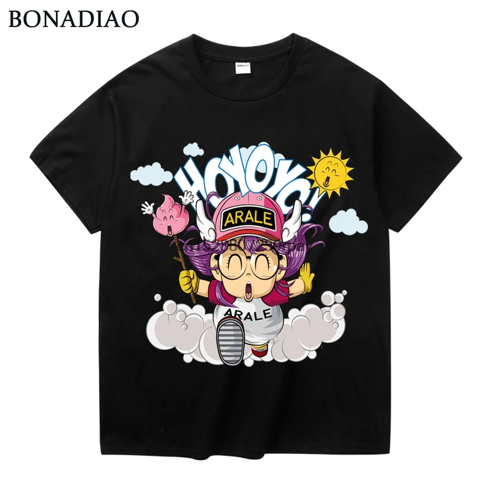 Классическая аниме Dr. Slump Arale футболка унисекс популярная хлопковая Футболка с героями мультфильмов