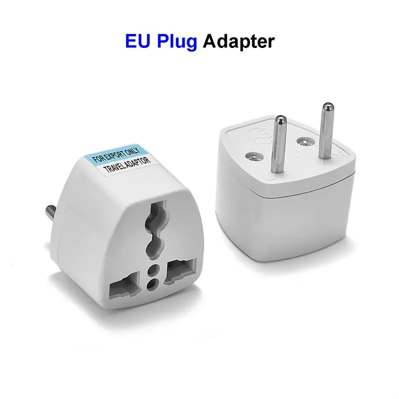 

100pcs Universal AU UK US To EU European Travel Adapter European Euro EU Travel Wall AC Power Adapter Electrical Sockets Outlet