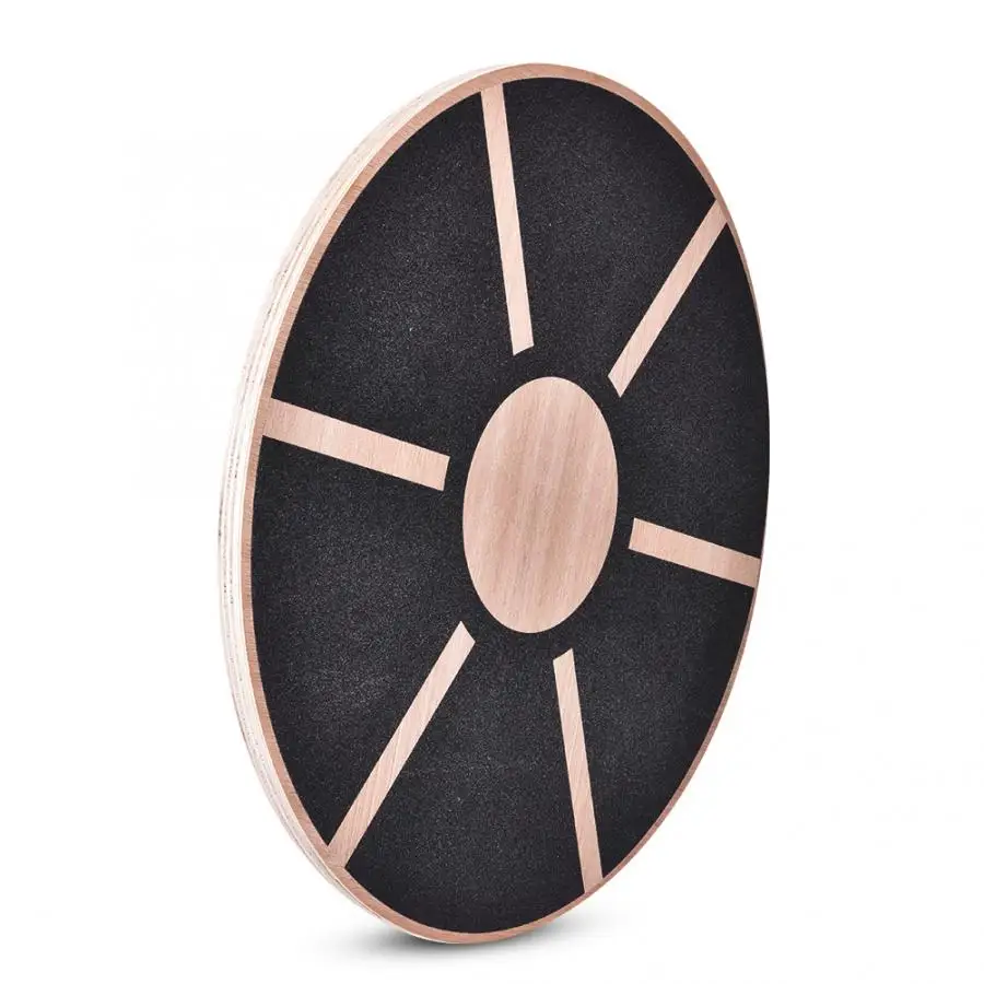 Противоскользящая деревянная балансировочная доска для фитнеса тренировок