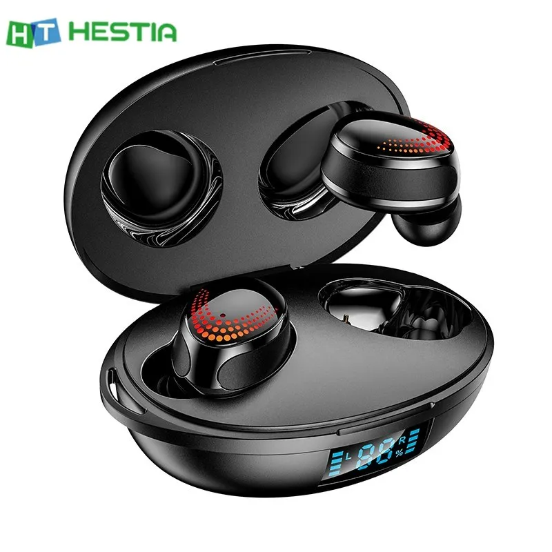 

Новый Тип-c Интерфейс bluetooth-наушников TWS Bluetooth 5,0 цифровой Дисплей сенсорный hi-fi звук наушники Водонепроницаемый IPX7 в ухо