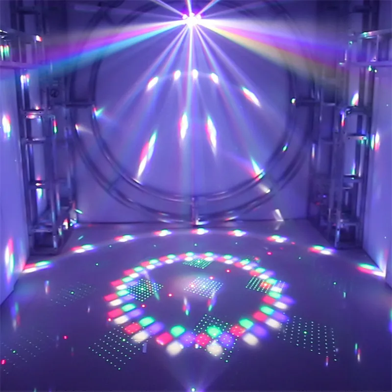 

2020 Newest Led Disco Laser Light Party Lights Dj Strobe Light 4in1 Effect Rgb Controlador Dmx512 Butterfly Stage Beam Laser Led