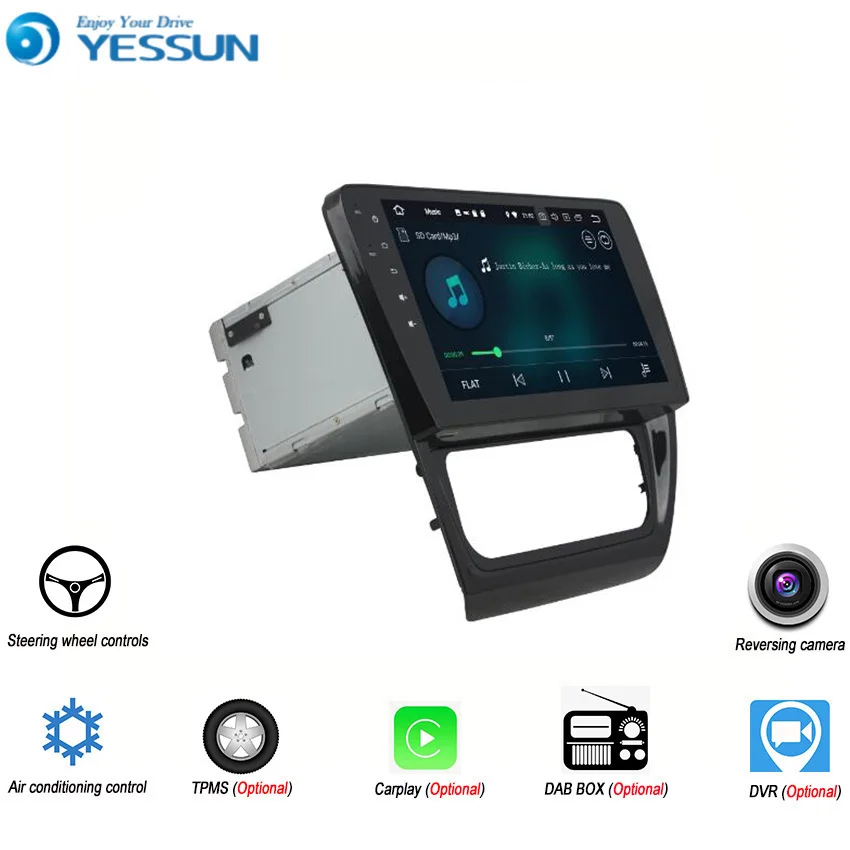 YESSUN Android 9. 0 4G RAM для Volkswagen Jetta 8 ~ 2012 автомобильный навигатор GPS мультимедийный плеер