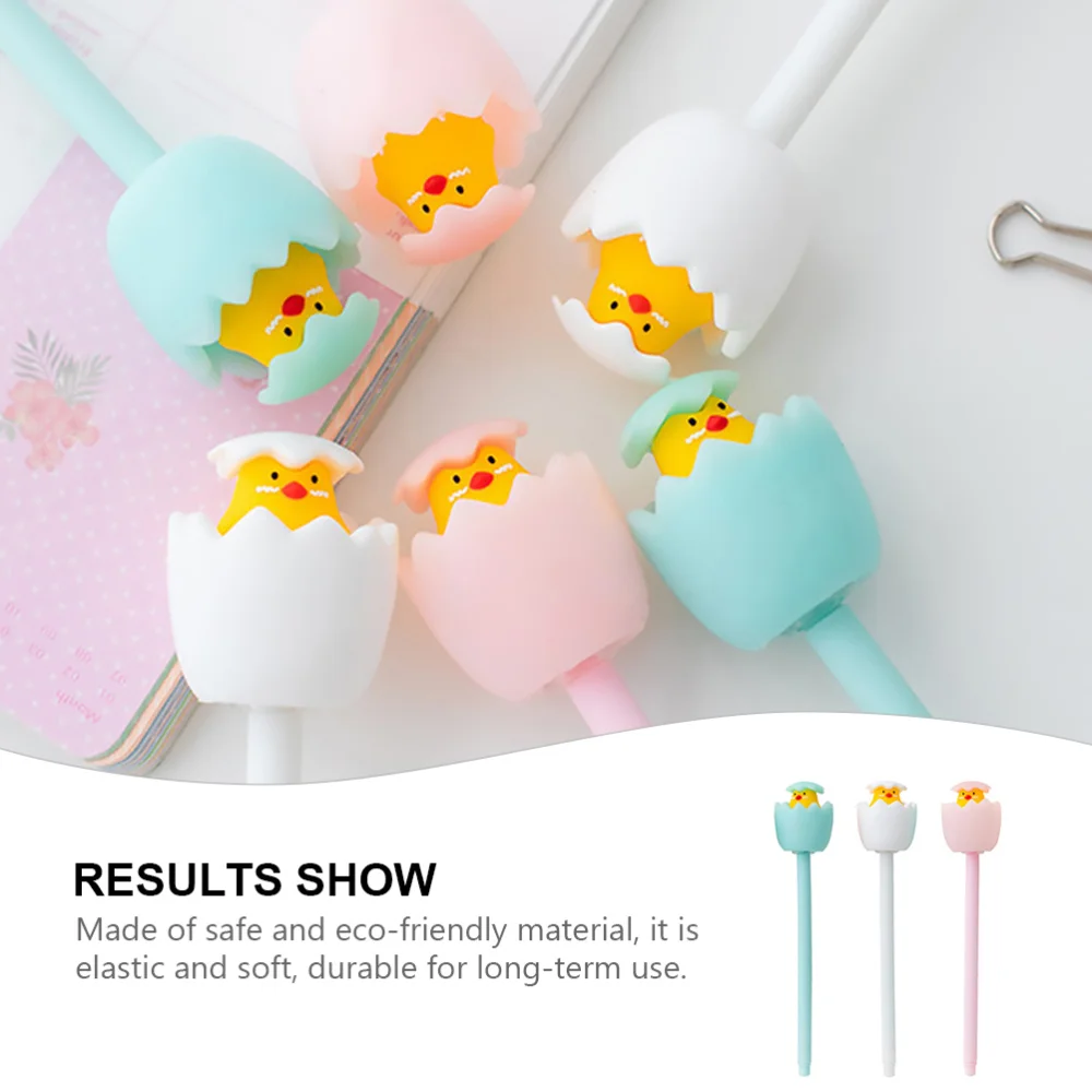 

3pcs Cartoon Easter Egg Pen Student Writing Pens Pens Lovely Squeeze