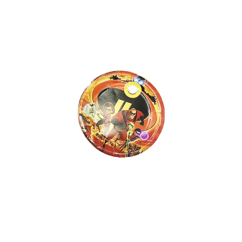Incredibles 2 Theme Birthday party Decor Disposable Sets Plates Straws Banner Stickers Balloon Baby Shower Supplies | Дом и сад