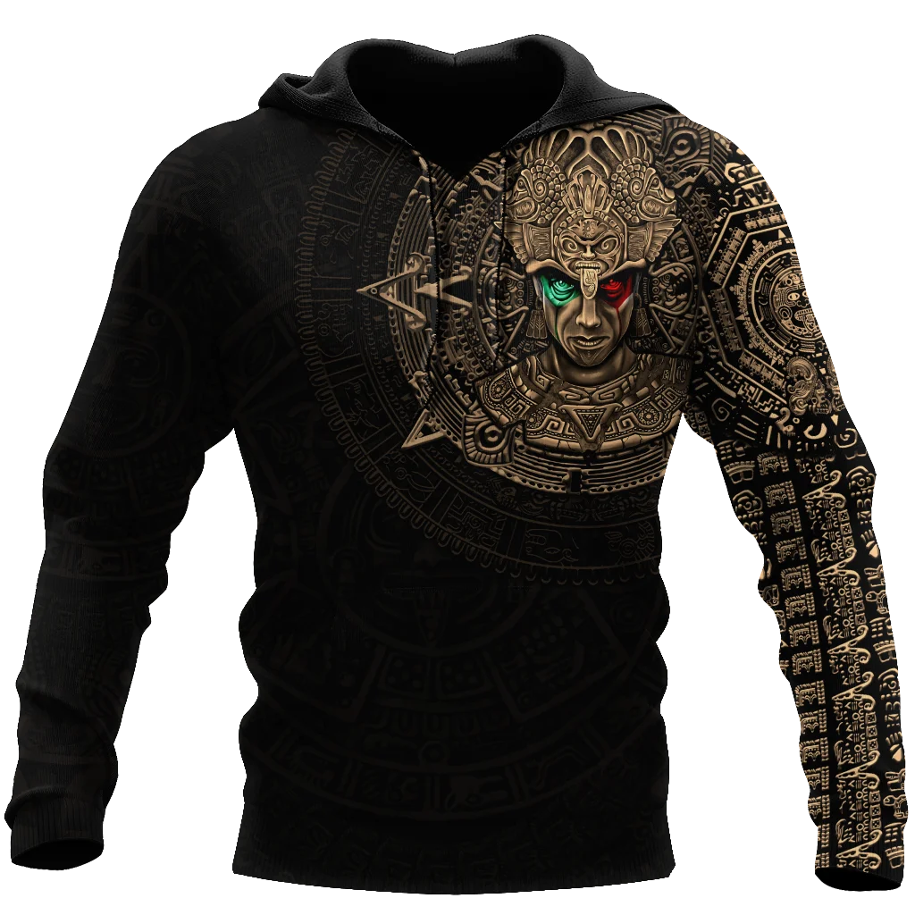 

Толстовка Aztec с мексиканскими татуировками и 3D-принтом для мужчин и женщин, повседневная Готическая уличная одежда, пуловер, повседневные забавные толстовки J005