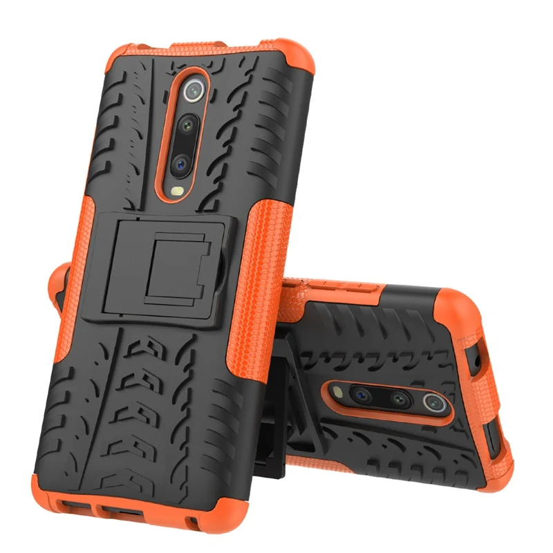 orange XWZJ Прочный чехол для телефона s для Xiaomi mi 9 T Pro Чехол Red mi K20 Pro Чехол-Броня чехол-подставка для Xiaomi mi 9 T mi 9 T mi 9 SE mi 9 T Pro Чехол - Цвет: orange XWZJ