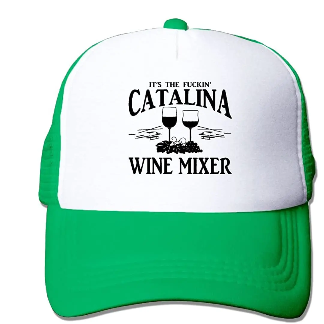 

UnisexAdult Fuckin' Catalina Wine Mixer Mesh Dancing Cap Hat Black