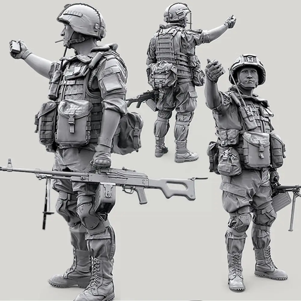 

1/35 Resin Model Kits DIY Figure Russian Soldier Self-assembled A-688 Christmas Gifts For Kids Teens Friends W2A7