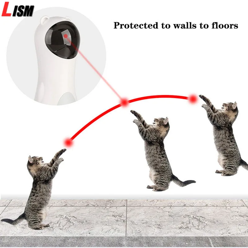 Кошачья интерактивная игрушка регулируемый светодиодный лазер Забавные игрушки