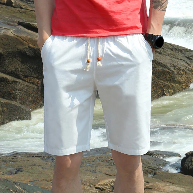 

Short Pants Men's Bottoms Streetwear Casual Beach Board Shorts Male Elastic Waist Shorts Homme Breathable Quick Dry Comfortable