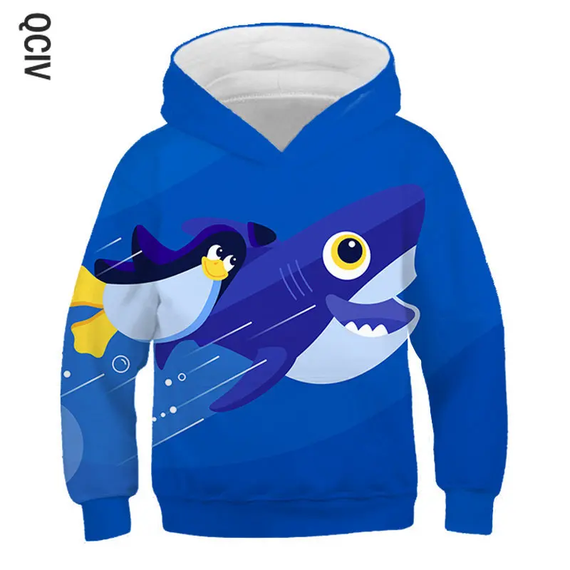 Новые детские толстовки с капюшоном принтом милой панды Свитер для маленьких