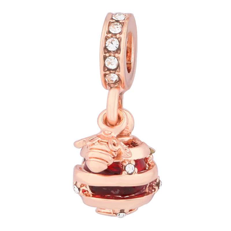 Разные стили розовое золото цвет пчела искусственная Подвеска для изготовления