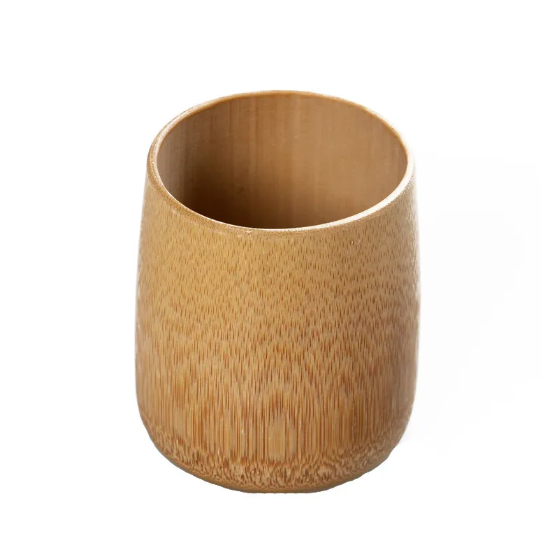 

Natural Bamboo Teacups Office Coffee Wine Milk Cup Kitchen Vintage Chinese Wood Beer Water Mug Insulated Small Tumbler Drinkware