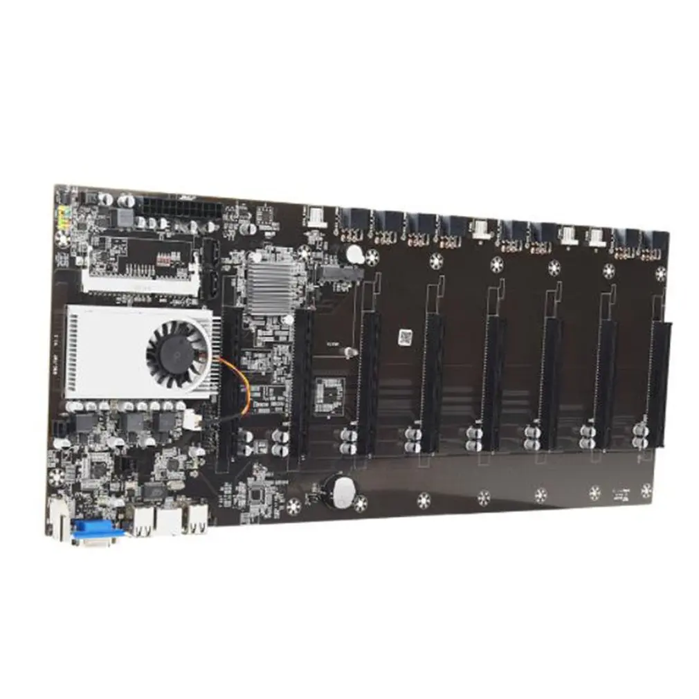 

Шасси для майнинга, мультиграфическая комбинированная 8 GPU, Биткоин, криптоэтериум, BTC, добывающая установка, материнская плата, основная пла...