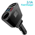 45% хит продаж! Прикуриватель с цифровым дисплеем, 3,0 А, 2 USB-порта