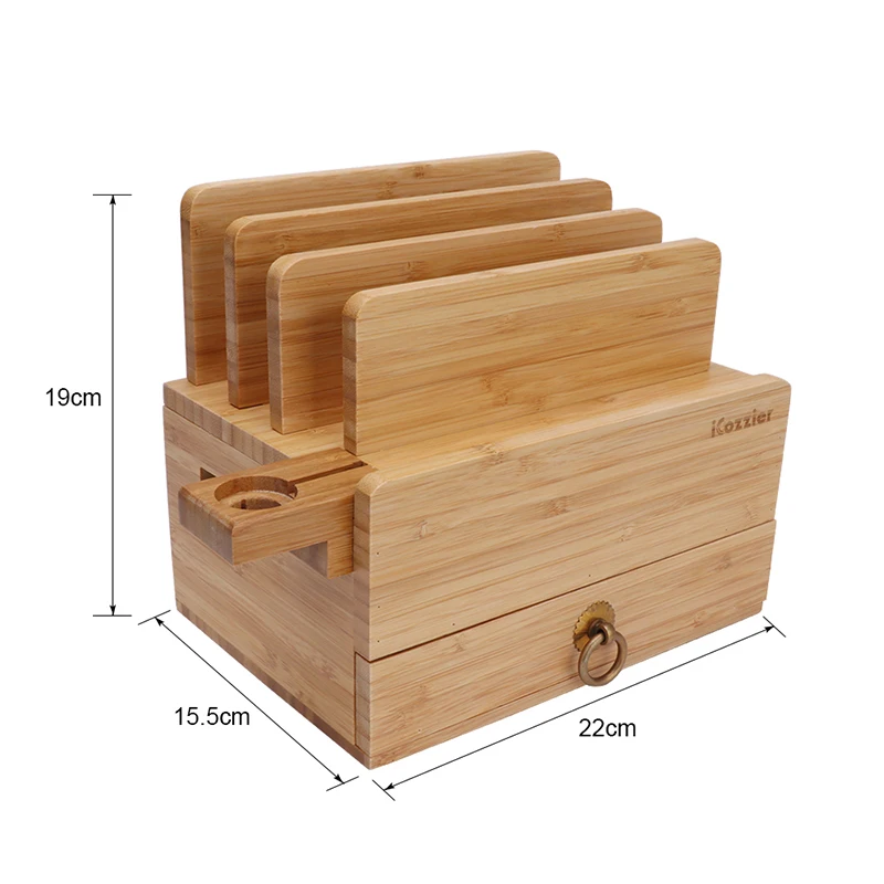 4 слота съемная бамбуковая по