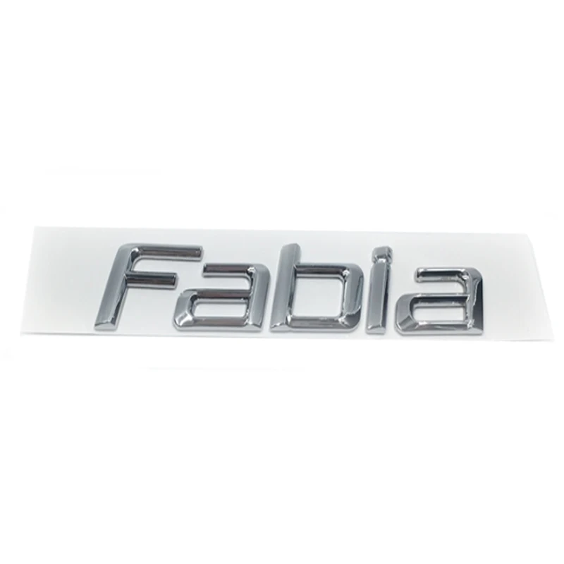 Fabia Новая наклейка для машины 3D ABS наклейка эмблема хром логотип для Skoda Octavia 2 A7 A5 Kodiaq Superb Fabia Yeti Rapid 1ZD853675 - Название цвета: Fabia