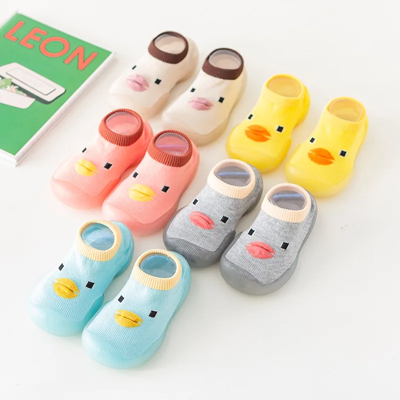 

baby shoes for toddlers kids newborns first walk cute bebe boy girl non slip socks with soles rubber antiskid infant socks shoes