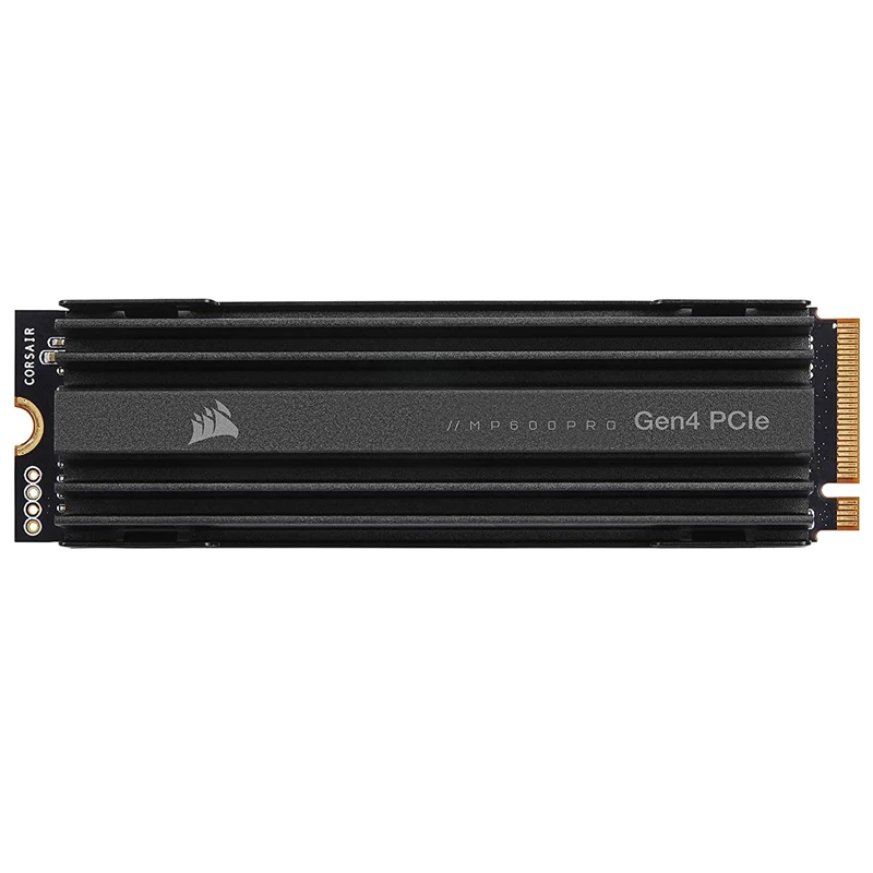 

Corsair MP600 Pro 1TB 2TB Gen4 PCIe x4 NVMe M.2 SSD – High-Density TLC NAND – Aluminum Heatspreader – M.2 2280 Form-Factor