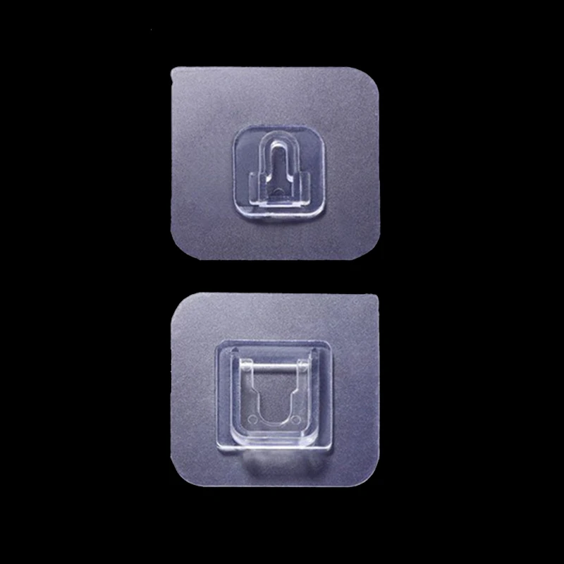 

20/50/100Pairs Double Sided Adhesive Wall Hooks Wall Hanger Transparent Suction Cup Sucker Hook Waterproof Reusable Dropshipping