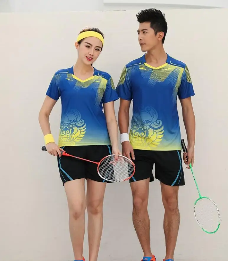 Badminton shirt Male/Female , table tennis jerseys,Tennis t shirt , Breathable Turn-down collar Sports ping pong Jersey Uniforms