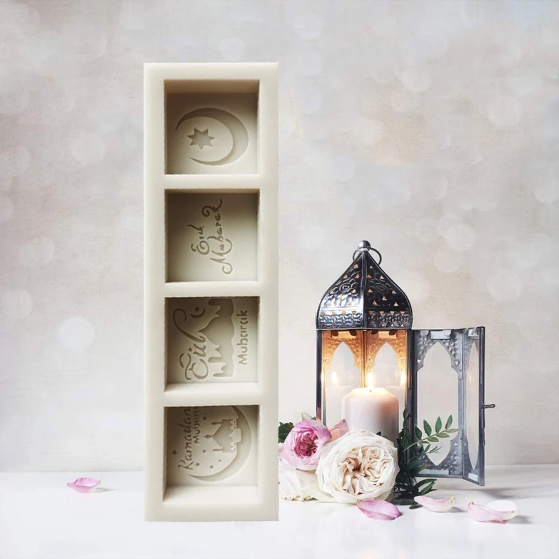 

Eid Mubarak Words Silicone Mold Fondant Mousse Cake Chocolate Decorating Sugar Craft Mould DIY Baking Tools Decoration