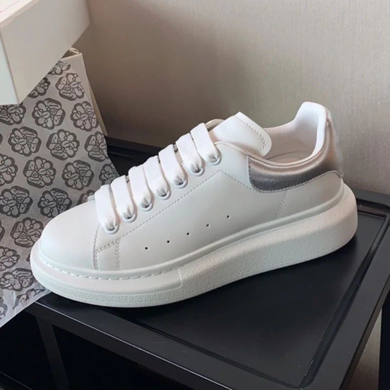 

Women Sneakers Round Toe Female Shoes Thick Bottom Ladies Walking Vulcanized Lace Up Women Sneakers Luxury Brand High Quality
