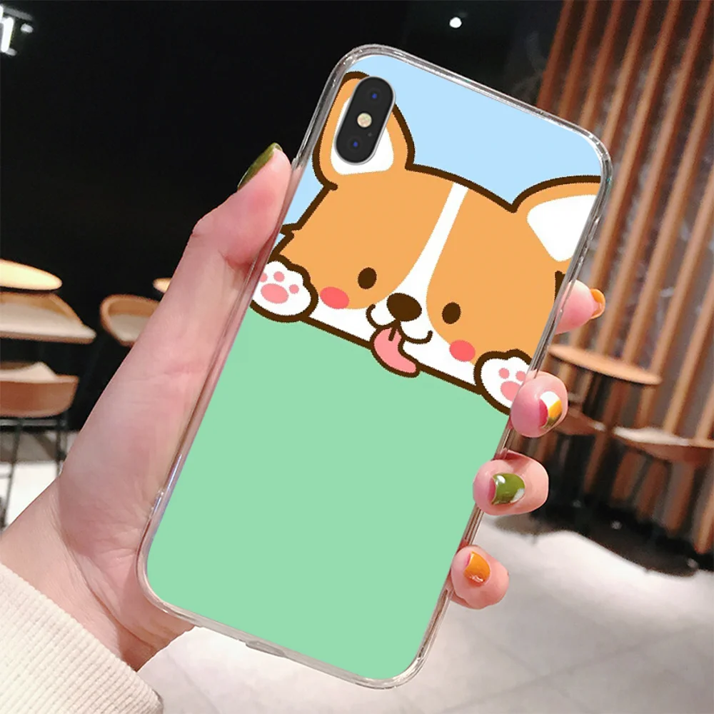 Reayou симпатичная корги собака Мягкий Силиконовый ТПУ чехол для телефона iPhone 11 pro XS