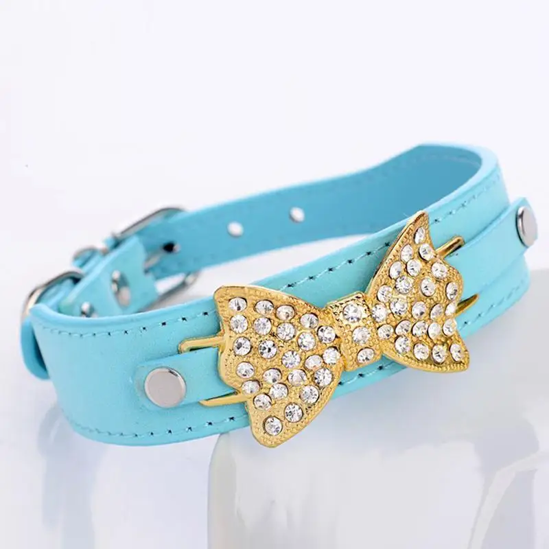 HiMISS Стразы Диаманте бабочка галстук-бабочка для животных воротник с