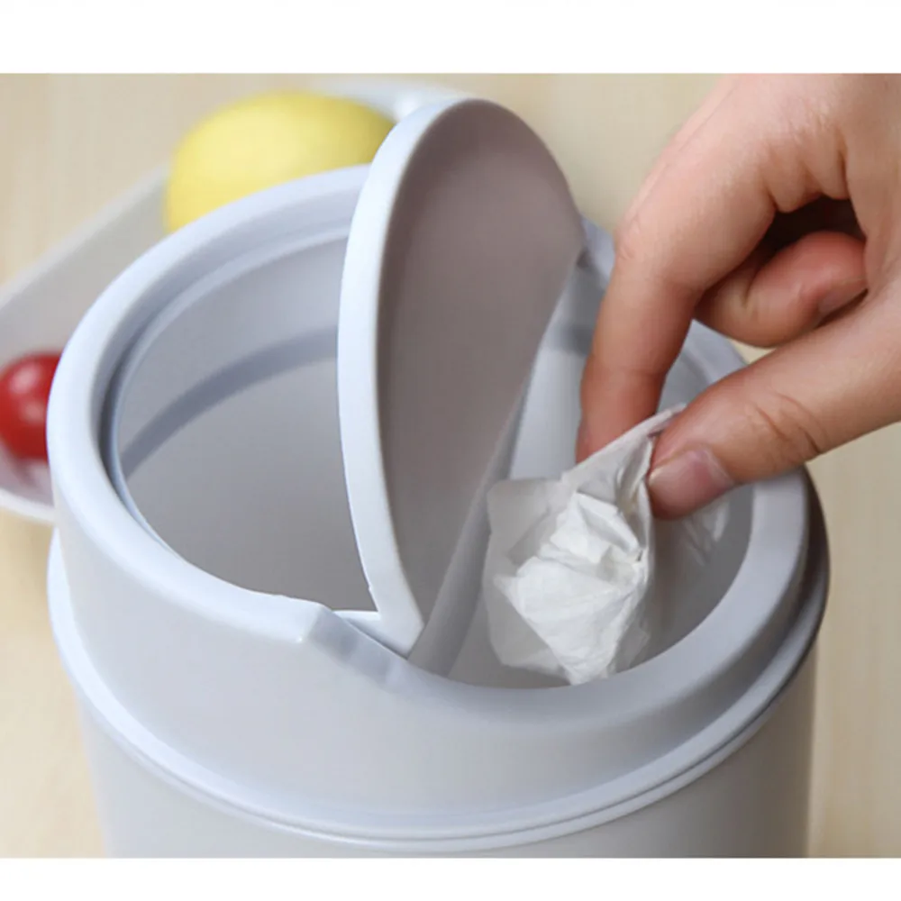 Мини мусорная корзина Настольная мини креативная Крышка для кухни гостиной