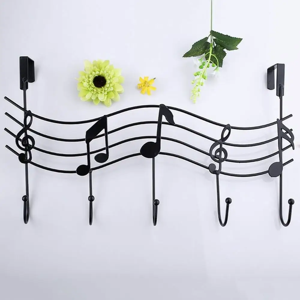 

New Wrought Iron Musical Instrument Door Behind The Hook Nail-Free Seamless Clothing Rack 40FP21 Fast delivery Ship Dropshipping