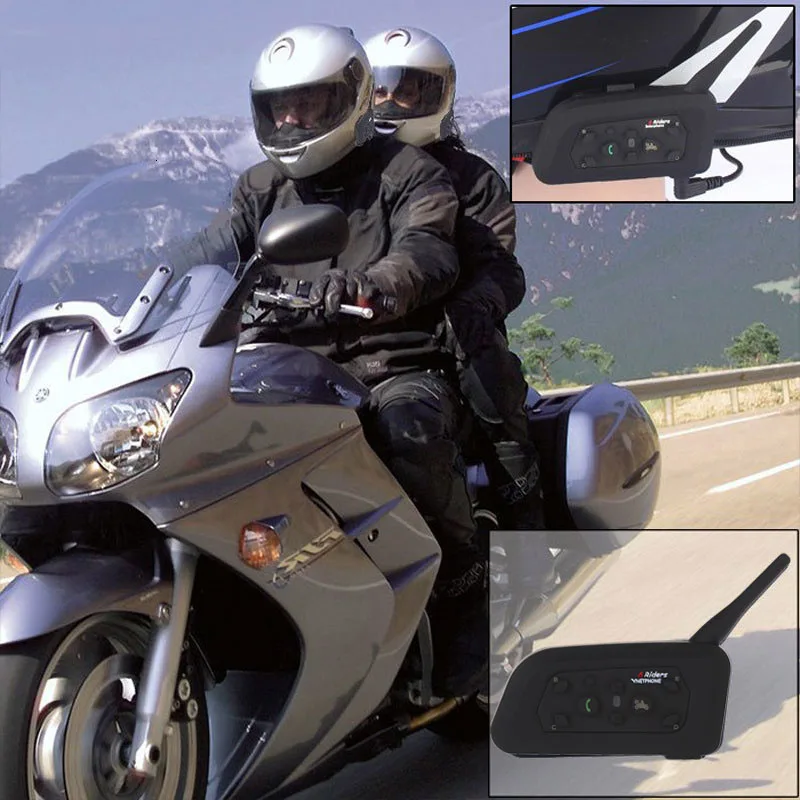 Vnetphone V6 Интерком BT Шлем 1200 м мото rcycle Bluetooth intercomunicador Moto interfones гарнитура |