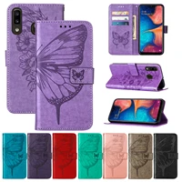 3d butterfly leather flip soft case for galaxy a20 a30 a50 a70s a30s a01 a11 m11 a21 a31 a51 a71 5g a21s a02s stand card slots