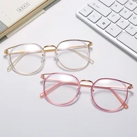 0 5to 6 0 elegant high quality round finished myopia women men cat eye nearsighted eyewear student glasses with diopters 2021