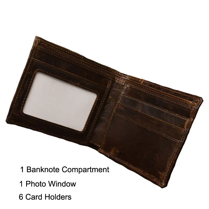 Мужской кошелек из натуральной кожи кредитница в европейском стиле мужские