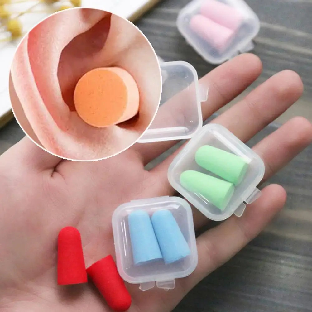 1 пара портативные мини мягкие беруши для снижения уровня шума удобная пена