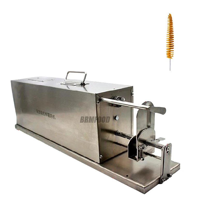 

Electric Potato Spiral Cutter Automatic Potato Tower Machine Stainless Steel Twisted French Fries Slicer Potato Chips Twister